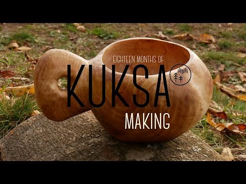 KUKSA making / Nordic wooden cup