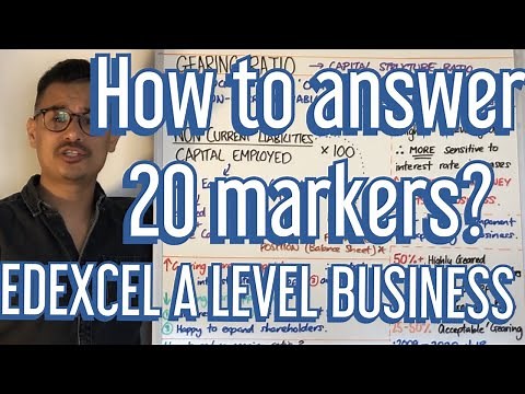 How to answer 20 markers? - A Level Business