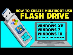 How to create multiboot usb flash drive windows 7 and 10 | Install any OS using one pendrive