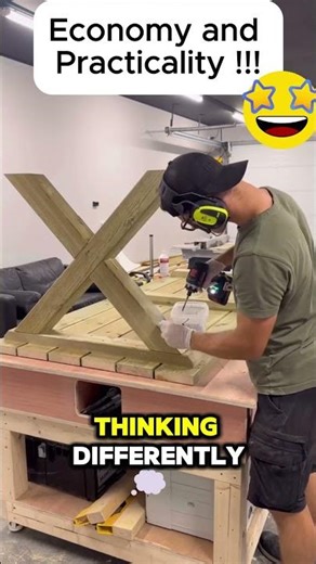 This table was built with almost no tools 😳#carpentry #shorts #curiosity