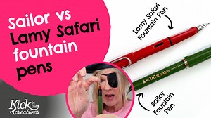Lamy Safari vs Sailor Fountain Pen Review: What's the Difference for Drawing - Kick in the Creatives