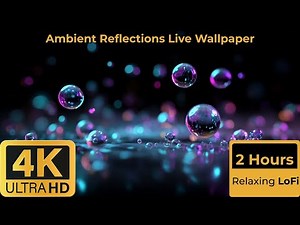 Ambient Reflections Abstract 4K Wallpaper Loop | 2 Hour Aesthetic Video #livewallpaper #aesthetic