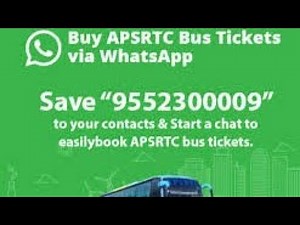 How to book BUS tickets online APSRTC || Bus tickets online || by whatsapp governance app ||