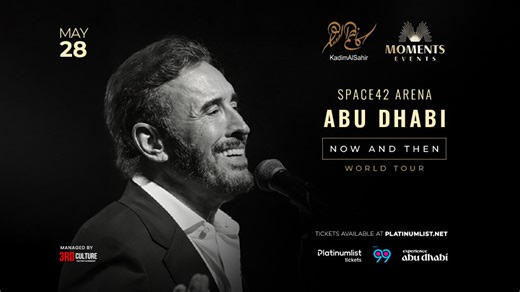 Kadim Al Sahir in Abu Dhabi Tickets, 2026 Live Concert