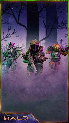 Halo on Instagram: "Trick or treat…Haloween II is here 👻 Mark the frightful occasion with: 🧟 Survive the Undead ☣️ New 20-tier Operation Pass 🎃 Spooky customization 🦇 and more! #OperationHaloweenII haunts Halo Infinite now through November 18. 🍬 aka.ms/HaloweenIILaunch (click link in bio!)"