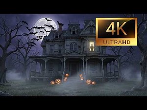 🎃 Haunted Mansion Halloween Ambience | Spooky Sounds & Dark Soundscape Background Video (4K)