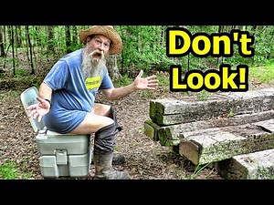 Pooping in a Porta Potti Portable Potty Flushable Toilet