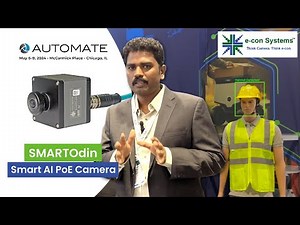 Industrial Safety Detection using Smart AI Camera | Helmet Detection | Automate 2024 | e-con Systems