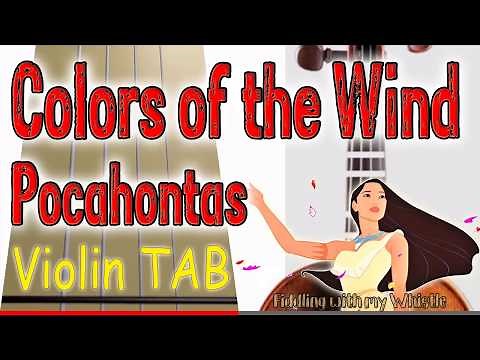 Colors of the Wind - Pocahontas - Violoin - Play Along Tab Tutorial