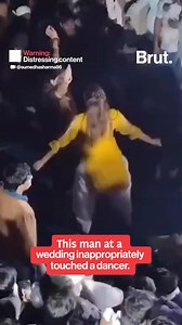 Dancer assaulted at wedding