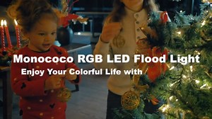 Upgraded LED Flood Light Outdoor 25W 4 Pack, DIY Color Changing Christmas Lights Outdoor Patio Floodlights with Remote, IP66 Waterproof RGB Spot Light Timing Uplights for Events Party Stage Light