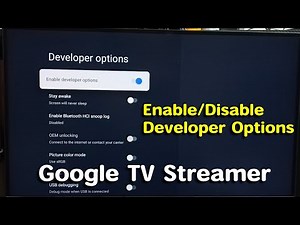 Google TV Streamer 4K | How to Enable or Disable Developer Options