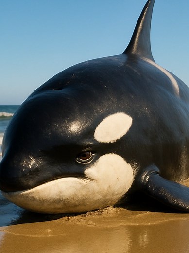orca 💔 #orca #animals #beach #sad