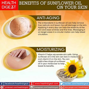 26K views · 584 reactions | Slideshow: Benefits of Sunflower oil on your skin. | Health Digest | Facebook