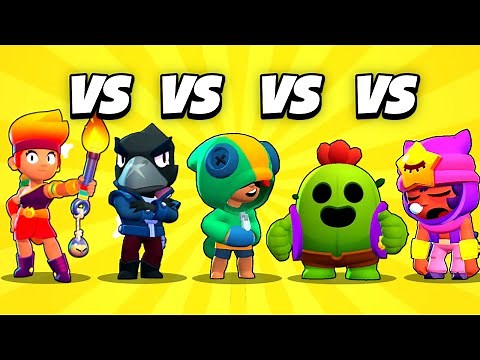 Bester LEGENDÄRER Brawler? 🏆 AMBER vs SANDY vs LEON vs CROW vs SPIKE | Brawl Stars deutsch