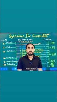 Class 12 Maths Syllabus Explained | Chapter-wise Marks Distribution