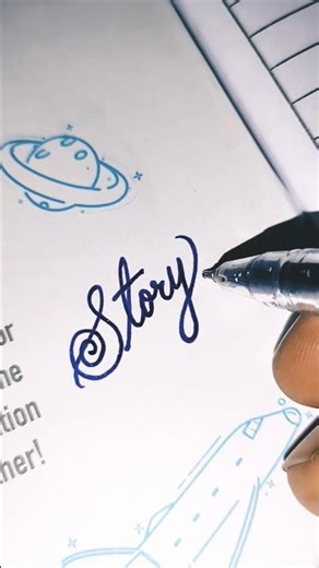 How to write story in Cursive Calligraphy #story #calligraphy #viral #writing #handlettering #shorts
