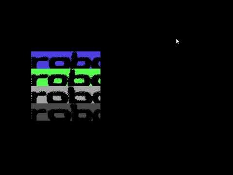 Textmode effects on Robotron A5105 #3