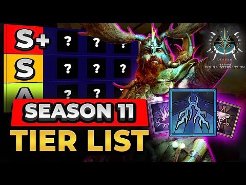 ALL Classes & Builds TIER LIST in Season 11 Diablo IV