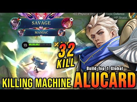 Alucard 32 Kills with SAVAGE!! Super Killing Machine!! - Build Top 1 Global Alucard ~ MLBB