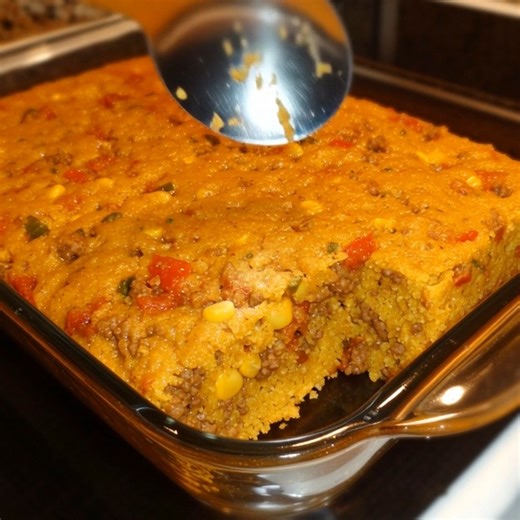47K views · 137 reactions | COWBOY CORNBREAD CASSEROLE Ingredients For the meat layer: 1 lb ground beef 1 can (15 oz) pinto beans, drained 1 can (15 oz) corn, drained 1 can (10 oz) diced tomatoes with green chilies (like Rotel) 1 packet taco seasoning 1 cup shredded cheddar cheese For the cornbread topping: 1 box (8.5 oz) cornbread mix (like Jiffy) Recipe in First Coʍmеոτ  | My Heavenly Recipes | Facebook