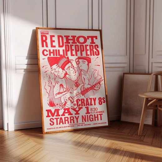 Red Hot Chili Peppers Poster | Concert Poster | Album Poster Print | Album Cover Poster | Rock Music Poster | Room Decor | Music Gift - Etsy