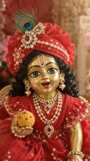 नन्हे ठाकुर जी कहते हैं मैं जो सोचता हूं अच्छे के लिए🥰#astrology#ai#shortsfeed #laddugopal #trending