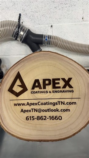 Making a new Apex Coatings sign for this year’s events. #laser engraving #apexcoatingsandengravimg #20w #diodelaser #Nashville