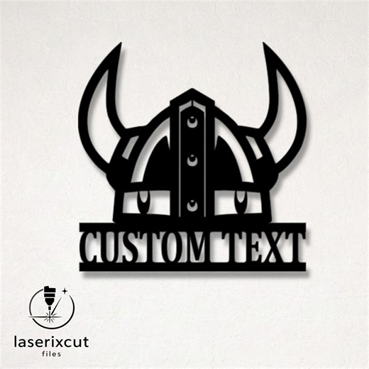 Customizable Viking Warrior Helmet Laser Cut Vector Files - SVG, DXF, Glowforge, Cricut, CNC, Metal Wall Art, Norse Decor Download - Etsy