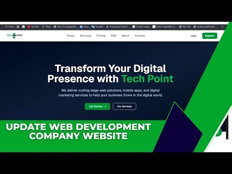 Development Company Website | User Dashboard Update Demo