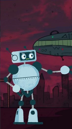 Robo vs Man 😂 | Funny Animation Shorts