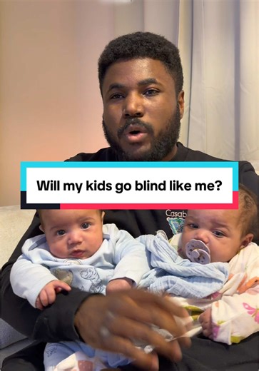 Just to add my parents aren’t blind and didn’t know they were carriers of the gene 🧬 #BlindDad #DadLife #parentingwithadisability #disabilityparenting #Twins