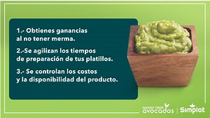 Los productos de aguacate de la línea Simplot Harvest Fresh ™ le dan a tu negocio beneficios increíbles; no sólo te ayudarán a tener clientes nuevos por su exquisito sabor, también te ayudarán a mejorar los procesos en tu cocina. Realiza tu pedido aquí: https://bit.ly/3sgn0PS | Simplot México | Facebook