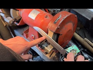 How to Sharpen Knife on Bench Grinder Fully Explain Long Video