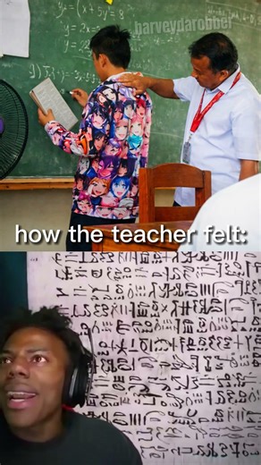 Teacher trying to decipher the ancient(modern) texts 😭