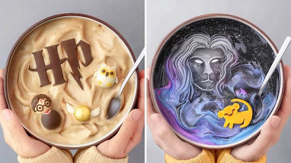 Hoe maak je Satisfying Movie Smoothiebowls ⚡🦁 | Harry Potter & Lion King Tutorial