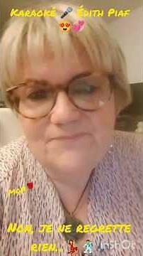 Karaoké 🎤 Édith Piaf : Non, je ne regrette rien...🎶 (Extrait) #music #Love #oldies #Cover #song