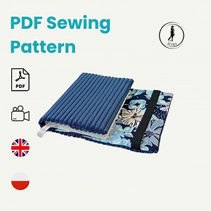 A5 Book Cover PDF Sewing Pattern – DIY Fabric Sleeve   Video Tutorial - Etsy Australia