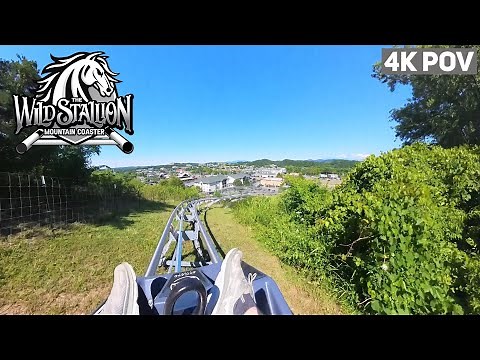 Wild Stallion Mountain Coaster at Skyland Ranch 4K POV - Pigeon Forge, Tennessee