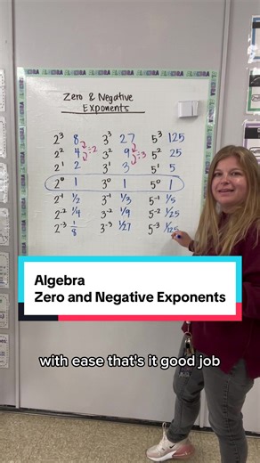Zero and Negative Exponents #iteachalgebra #algebra #math #exponents #mathematics