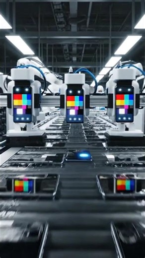 Inside a Smartphone Assembly Line 🤯 #manufacturing #satisfying