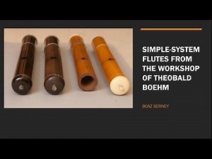 Simple System flutes by Boehm