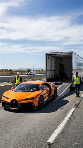 Chamroz Cloud | Epic Bugatti Unloading - Bugatti Chiron unloading from a truck | Instagram