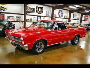 1964 El Camino / 1965 GTO Carlyle Motors brings a unique opportunity for both El Camino and GTO enthusiasts. This is an exercise in “what if” GM had offered such a beautifully styled combination of muscle car performance and truck utility. The build took 10 years to complete utilizing the door frames and center body structure of a 64 El Camino. The fitment is amazing and the doors shut like a vault! It was then placed on a 65 GTO frame that was refurbished with Global West high performance tubul