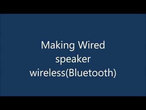 How to convert wired Speaker to wireless (bluetooth)