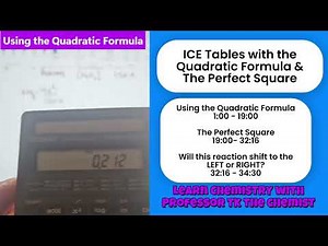 Stop Struggling With ICE Charts! Gen Chem 2 Equilibrium (Quadratics & Perfect Squares)