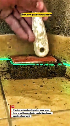 Laser Level Trick for Perfect Granite Installation