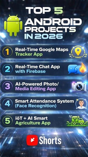 Top 5 Android Projects 2026 | Final year project| Android | Java | Kotlin | Andva Developers