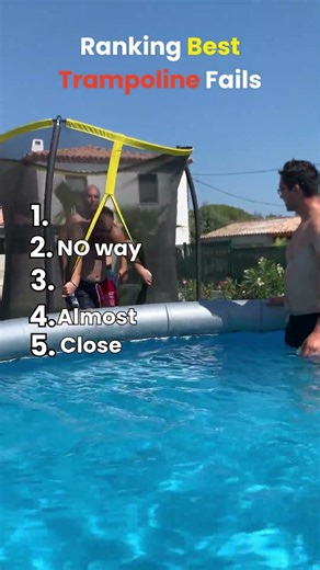 Ranking best trampoline fails #shorts
