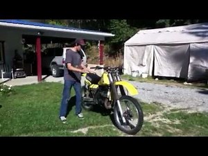 Yz 490cc how to kick start BIG Bore two strokes!